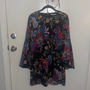 Alice + Olivia Mock Neck Midi Dress